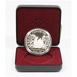 1989 CANADIAN FLEUVE MACKENZIE RIVER SILVER DOLLAR