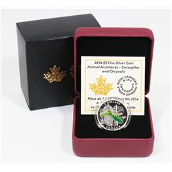 RCM 2014 CANADIAN $3 FINE SILVER ANIMAL ARCHITECTS