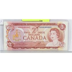 1974 CANADA $2 BILL