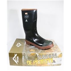 NEW ACTON CANADA SZ 13 STEEL TOED RUBBER BOOTS