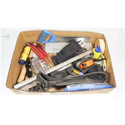 LARGE BOX OF CARPENTERS TOOLS INCL. KUNY