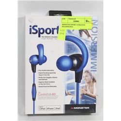 MONSTER ISPORT ATHLETE'S HEADPHONES