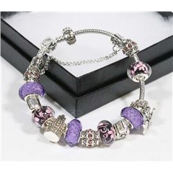 NEW! PANDORA STYLE CHARM BRACELET SIZE: 20cm