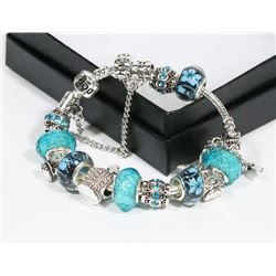NEW! PANDORA STYLE CHARM BRACELET SIZE: 18cm