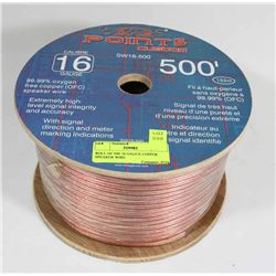 ROLL OF 500' 16 GAGUE COPPER SPEAKER WIRE