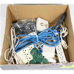 BOX W/POWER BARS, MULTI-PLUGS, NEW