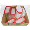 Image 1 : BOX W/5 RUBBERMAID FOOD STORAGE