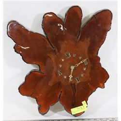 BURLWOOD BATTERY OPERATED CLOCK.