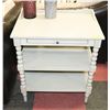 Image 1 : SHOWHOME OFF WHITE NIGHT STAND, 26"X18"X28"