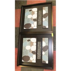 SHOWHOME SET OF 2 ABSTRACT WALL HANGINGS