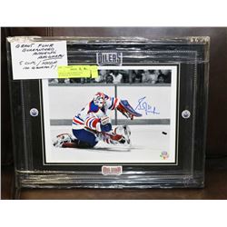 GRANT FUHR GUARANTEED AUTHENTIC AUTOGRAPH.