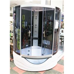 ANS 840 CORNER STEAM SHOWER MASSAGE TUB COMBO
