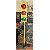 Image 1 : 8FT MAN CAVE TRAFFIC LIGHTS ON STAND.