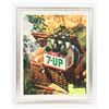Image 1 : ORIGINAL 10"X 13" 1966 7UP AD IN FRAME.