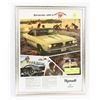 Image 1 : ORIGINAL 10"X 13" 1967 BARRACUDA  AD IN FRAME.