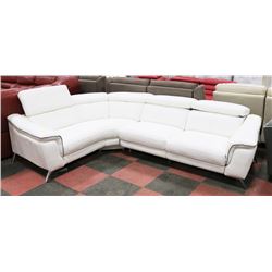 NEW WHITE GENUINE LEATHER 112" X 91" ELECTRIC