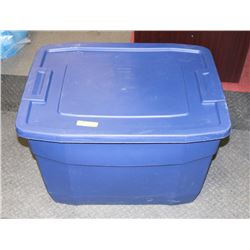 LARGE BLUE STORAGE TOTE