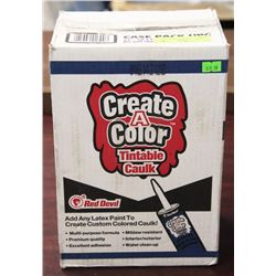 CASE OF 12 CHAULK MIXER RED DEVIL.