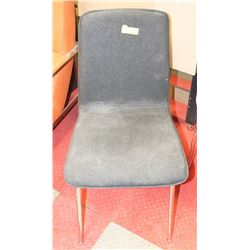 SHOWHOME GREY FABRIC SIDE CHAIR