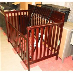 SHOWHOME WOOD TONE CRIB AS IS
