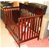 Image 1 : SHOWHOME WOOD TONE CRIB AS IS