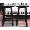 Image 1 : PAIR OF SHOWHOME BLACK BAR STOOLS