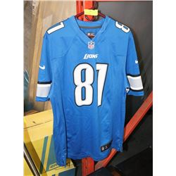 NIKE NFL DETROIT LIONS JERSEY #81 JOHNSON SZ M