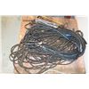 Image 1 : PALLET OF WELDING CABLE, HEAVY DUTY WRENCHES AND