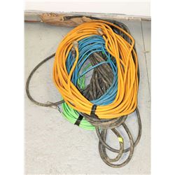 LOT OF HEAVY DUTY POWER CORDS