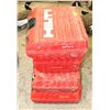 Image 1 : GROUP OF 4 HILTI PLASTIC CASES