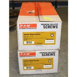 2 CASES OF PAM PREMIUM COLLATED SCREWS 1 3/4"