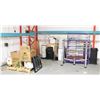 Image 1 : LARGE LOT OF ASSORTED DISPLAY RACKS WITH PALLET OF
