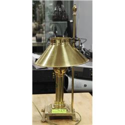 VINTAGE STYLE BRASS LAMP WITH LIONS FEET 21"H