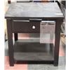 Image 2 : BLACK END TABLE WITH DRAWER