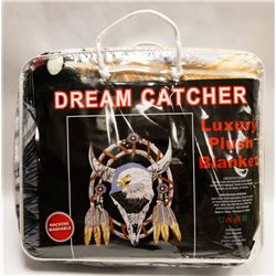 NEW! "DREAM CATCHER" LUXURY PLUSH BLANKET (QUEEN)