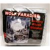Image 1 : NEW! "WOLF PARADISE" LUXURY PLUSH BLANKET (QUEEN)
