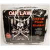 Image 1 : NEW! "OUTLAW" LUXURY PLUSH BLANKET (QUEEN)
