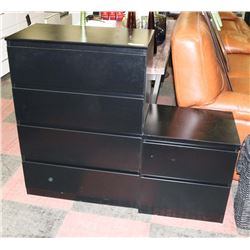 SHOWHOME 4 DRAWER CHEST OF DRAWERS (28"X16"X39")