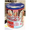 Image 1 : LARGE COCA COLA LIDDED TIN