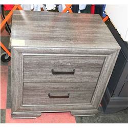 NEW 2 DRAWER NIGHT STAND ON CHOICE-WOOD TONE