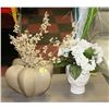 Image 1 : SHOWHOME PAIR OF VASES WITH ARTIFICIAL PLANTS