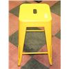 Image 1 : SHOWHOME YELLOW METAL BAR STOOL