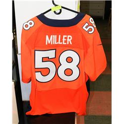 NFL DENVER BRONCOS JERSEY #58 MILLER SIZE 52