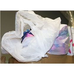 BAG OF ASSORTED MAXI PADS AND TAMPONS