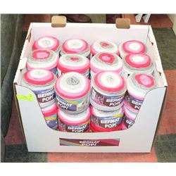 LOT OF 20 BERNAT POP YARN LIPSTICK ON YOUR COLLAR