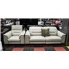 Image 1 : NEW BEIGE GENUINE LEATHER ELECTRIC RECLINING