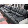 Image 1 : GREY FABRIC POWER RECLINING 82" SOFA WITH 63" LOVE