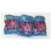 Image 1 : LOT OF 3 MEDIUM BLUE 1LB BAGS OF 100% ACRYLIC YARN