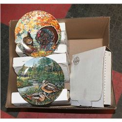 LOT OF 6 COLLECTOR PLATES "BIRDS" COMES WITH COA