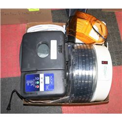 FLAT OF KITCHEN ITEMS INCL HAMILTON BEACH COOKER,